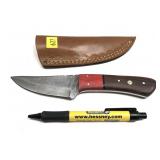 Custom handmade Damascus blade knife with