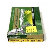 Box of 20 Ga. 2.75" Copper Sabot Remington