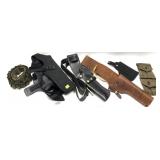 Lot: Assorted Holsters include side and hip