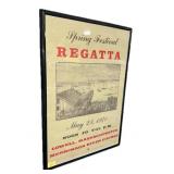 Framed Regatta Spring Festival Poster, 37"x25"