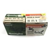 Lot: 50 rds. of 20 ga. 6 and 8 Shot Shotshells ,