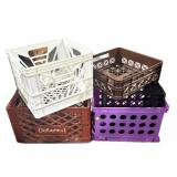 Lot: 5- Assorted Plastic Crates