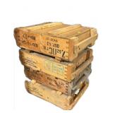 Lot: 4-Wooden Ammo Crates