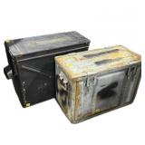 Lot: 2- Large Metal Ammo Cans