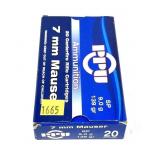 Box of 7mm Mauser 139-grain SP PPU cartridges,