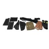 Lot: Assorted Holsters , pouch, cartridge