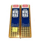 x2- Boxes of .22 LR. HP CCI Mini-Mags- x2 boxes