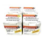 x4- Boxes of .22 LR. HP Winchester cartridges -