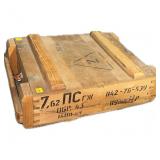 Wooden Ammo Crate with muzzle loading accessories