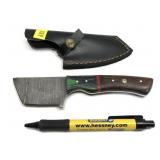 Custom handmade Damascus blade knife with