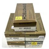 x5- Boxes of .357 mag. 158-grain SJSP Magtech