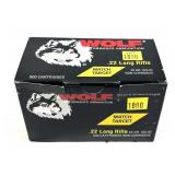 Brick of .22 LR. 40-grain solid Wolf cartridges,