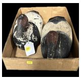 Lot: 2 Vintage Carved wooden Duck Decoys