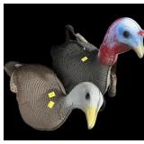 Lot: 2 Feather Flex Hen & Jake Turkey Decoys