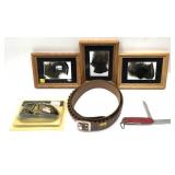 Lot: 3- Framed Feathers, George Lawrence XL