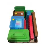 Lot: assorted plastic reloading cartridge cases