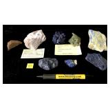 Collection of assorted geodes/ minerals and