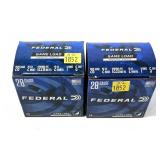 x2- Boxes of 28 ga. 2.75" No. 5 Federal game