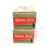 x2-Boxes of 5mm Rimfire Magnum 30-grain JHP