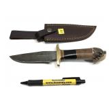 Custom handmade Damascus blade knife with