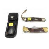 Lot, Case 6265 2-blade folding knife and Schrade