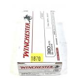 Box of .380 Auto 95-grain FMJ Winchester