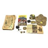 Lot, assorted vintage Boy Scout accessories