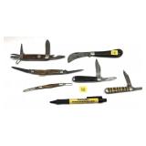Lot, 6 assorted vintage folding knives includes