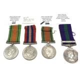 Lot: Assorted WWII Great Britain Medals , 4 pcs.,