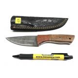 Custom handmade Damascus blade knife with