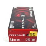 Box of .44 REM Mag. 240-grain JHP Federal