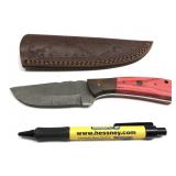 Custom handmade Damascus blade knife with