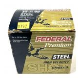 Box of 10 Ga. 3.5" Federal steel BB shot shells,