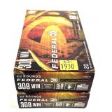 x2- Boxes of .308 WIN. 150-grain bonded SP Federal