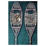 Pair of Early Wooden Snowshoes