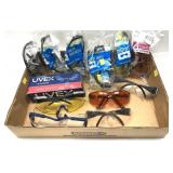 Lot: Assorted Safety Glasses , 12 pairs