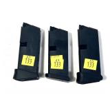 x3- Glock 9mm- 6 Rd. Magazines, Fits Glock 43 -x3