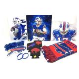 Lot: Buffalo Bills Swag includes scarf, chain,