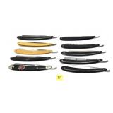 Lot, 10 assorted vintage straight razors with