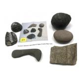 Collection of 6 Stones, found in Seneca Lake