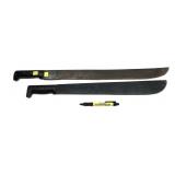 Lot, 2 machettes with sheaths