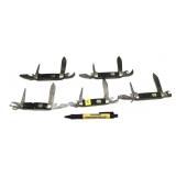 Lot, 5 vintage Boy Scout Imperial folding knives