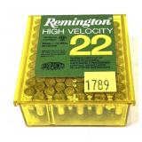 Box of .22 LR. Remington cartridges, 100 Rds.