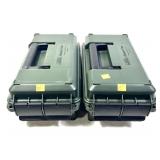 x2- MTM plastic ammo cans -x2 cans -Sold by the