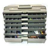 Tackle case with contents