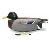 Large Mallard Duck Cork Body Decoy - marked