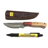 Custom handmade Damascus blade knife with