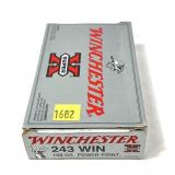 Box of .243 WIN. 100-grain Power-Point