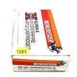 Box of .30-06 Sprg. 165-grain pointed SP