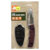 Ozark Trail 7" fixed blade knife with sheath,
